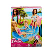 Boneca Barbie com Piscina Glam Morena HRJ75 Mattel