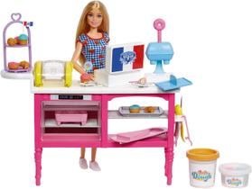 Boneca Barbie Confeitaria Divertida cafeteria - Mattel
