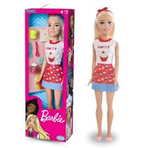 Boneca Barbie Confeiteira Grande 65cm c/ Acessórios - Pupee