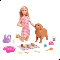 Boneca Barbie Conjunto Cachorrinhos Recém-Nascidos Mattel Boneca Barbie Conjunto Cachorrinhos Recém-Nascidos Mattel