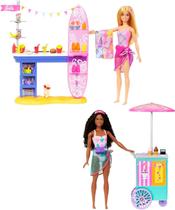 Boneca Barbie Conjunto Calçadão da Praia Mattel Boneca Barbie Conjunto Calçadão da Praia Mattel
