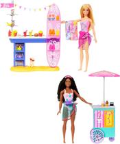 Boneca Barbie Conjunto Calçadão da Praia Mattel