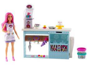 Boneca Barbie Conjunto de Confeitaria para Decorar - com Acessórios Mattel Boneca Barbie Conjunto de Confeitaria para Decorar - com Acessórios Mattel