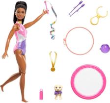 Boneca Barbie Conjunto De Ginastica Mattel HVM10