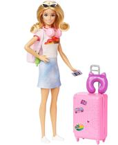 Boneca Barbie Conjunto Viagem e Pets Mattel Boneca Barbie Conjunto Viagem e Pets Mattel