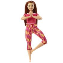 Boneca Barbie Curvilínea com 22 Articulações - Cabelo Ruivo e Roupa Esportiva (3 a 7 anos)