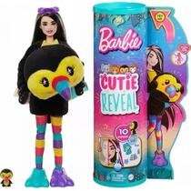 Boneca Barbie Cutie Reveal 10 Surpresas com Mini Pet e Fantasia de Tucano Hkr00