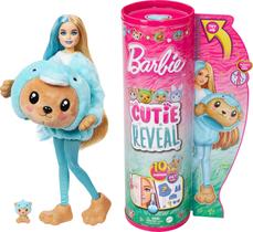 Boneca Barbie Cutie Reveal com acessórios e 10 surpresas