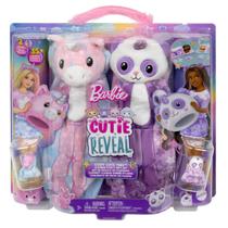 Boneca Barbie Cutie Reveal - Conjunto de Festa do Pijama c/ Pet e Acessórios - Mattel