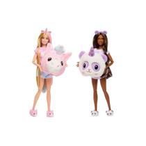 Boneca Barbie Cutie Reveal Conjunto de Festa do Pijama HRY15 Mattel