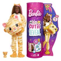 Boneca Barbie Cutie Reveal Kitty - 10 Surpresas e Fantasia de Pelúcia