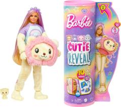 Boneca Barbie Cutie Reveal Leão Camisetas Fofas - Mattel HKR02