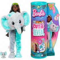 Boneca Barbie Cutie Reveal Série Selva Elefante HKP97 Mattel