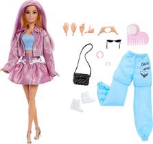 Boneca Barbie Deluxe Style Saia e Jaqueta Metálica Rosa Boneca Barbie Deluxe Style Saia e Jaqueta Metálica Rosa