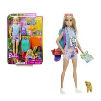 Boneca Barbie Dia De Acampamento Com Pet 3+ Hdf73 Mattel