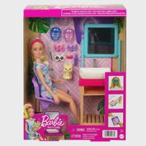 Boneca Barbie Dia De Spa Mascara Brilhante Mattel - HCM82