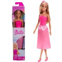 Boneca Barbie Donzelas Fantasy Loira Vestido Rosa
