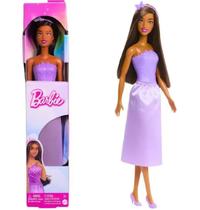 Boneca Barbie Donzelas Fantasy Negra Vestido Roxo Boneca Barbie Donzelas Fantasy Negra Vestido Roxo