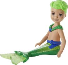 Boneca Barbie Dreamtopia Chelsea Merboy - Cabelo e Cauda Verdes