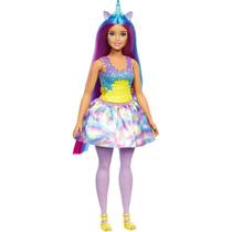 Boneca Barbie Dreamtopia Fantasy Unicórnio Azul - Mattel
