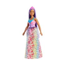 Boneca barbie dreamtopia princesa cabelo roxo com tiara rosa - mattel hgr17/hgr13 Boneca barbie dreamtopia princesa cabelo roxo com tiara rosa - mattel hgr17/hgr13