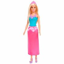 Boneca Barbie Dreamtopia Princesa Loira com blusa azul e saia rosa HGR01 Mattel Boneca Barbie Dreamtopia Princesa Loira com blusa azul e saia rosa HGR01 Mattel
