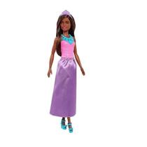 Boneca Barbie Dreamtopia Princesa Morena Saia Roxa - Mattel