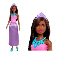 Boneca Barbie Dreamtopia Princesa Negra HGR00 Original Mattel