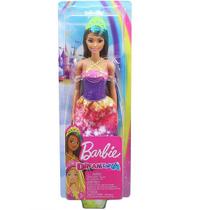 Boneca Barbie Dreamtopia Princesas Morena Vestido Roxo Mattel GJK12