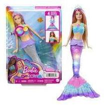 Boneca Barbie Dreamtopia Sereia Loira Luz Brilhante Mattel