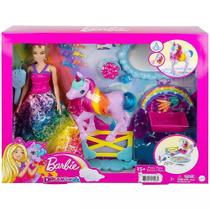 Boneca barbie dreamtopia unicornio arco iris mattel
