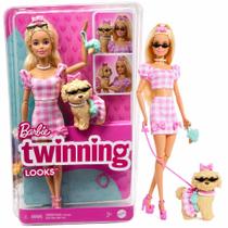 Boneca Barbie e Cachorrinho Twinning Looks - Mattel Boneca Barbie e Cachorrinho Twinning Looks - Mattel