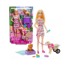 Boneca Barbie E Cachorro Na Cadeira De Rodas - Mattel