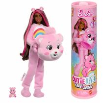 Boneca Barbie e Ursinhos Carinhosos Fantasia Animadinha Rosa