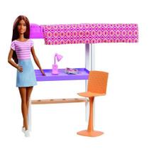 Boneca Barbie Escritório com Quarto Mattel