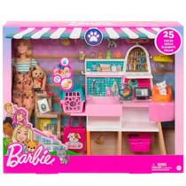 Boneca Barbie Estate Pet Shop com Acessórios Mattel - GRG90 Boneca Barbie Estate Pet Shop com Acessórios Mattel - GRG90