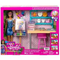 Boneca Barbie Estudio de ARTE Criativo Mattel HCM85