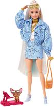 Boneca Barbie Extra 16 Conjunto Azul Com Óculos e Pet - Mattel HHN08