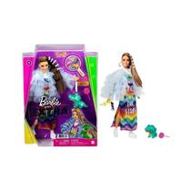 Boneca Barbie Extra Casaco Amarelo com Pets - Mattel GYJ78