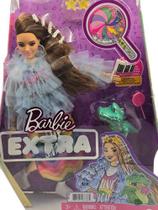 Boneca Barbie Extra Doll 9 Em Jaqueta Azul Com Babados Mattel