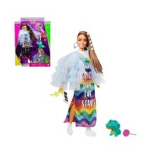 Boneca Barbie Extra Jaqueta com Babados c/ Pet GYJ78 Mattel