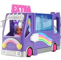 Boneca Barbie Extra Mini Com Ônibus Turismo De Luxo Rainbow - Mattel