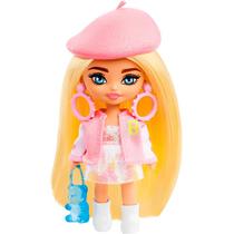 Boneca Barbie Extra Mini Minis Boina Rosa HLN44 HLN48 - Mattel