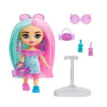 Boneca Barbie Extra Mini Minis Doces Turquesa E Rosa HPH21 Boneca Barbie Extra Mini Minis Doces Turquesa E Rosa HPH21