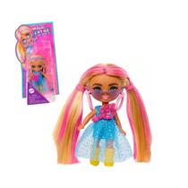 Boneca Barbie Extra Mini Minis Vestido Azul - Mattel