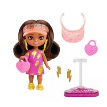 Boneca Barbie Extra Mini Minis Vestido Com Raios Hph20