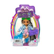 Boneca Barbie Extra Mini Roupa Xadrez Mattel