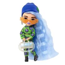 Boneca Barbie Extra Minis Cabelo Azul Conjunto Verde Com Emojis E Acessórios Boneca Barbie Extra Minis Cabelo Azul Conjunto Verde Com Emojis E Acessórios