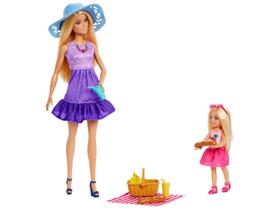 Boneca Barbie Família e Amigos Malibu e Chelsea - com Acessórios Mattel 2 Unidades