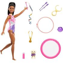 Boneca Barbie Family Brooklyn Conjunto de Ginastica Mattel HVM10